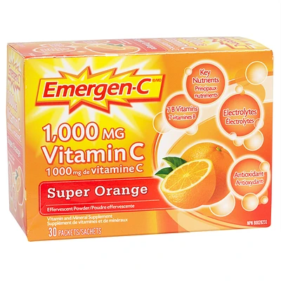 Emergen-C Vitamin C Super Orange - 30s