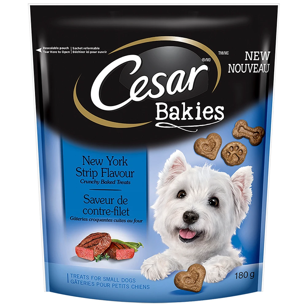 Cesar Bakies Dog Treats - New York Strip - 180g