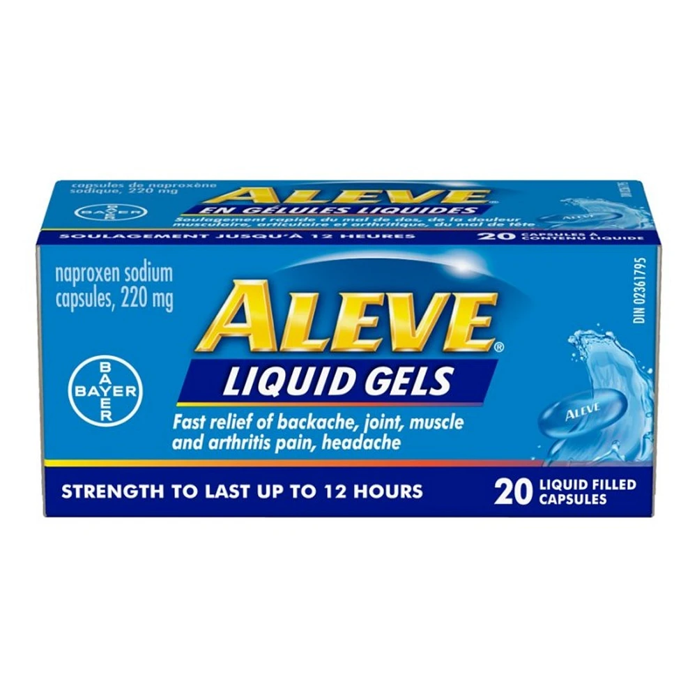 Aleve Liquid Gels - 220mg - 20s