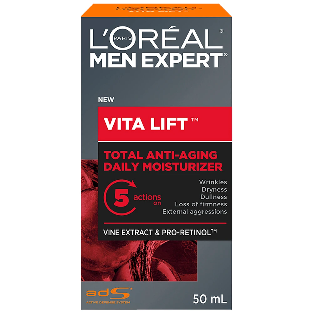 L'Oreal Men Expert Vita-Lift Total 5 Anti-Aging Daily Moisturizer - 50ml