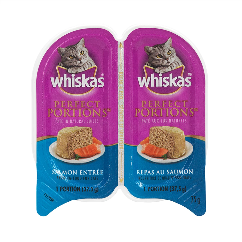 Whiskas Perfect Portions Entrees - Salmon - 2 x 37.5g