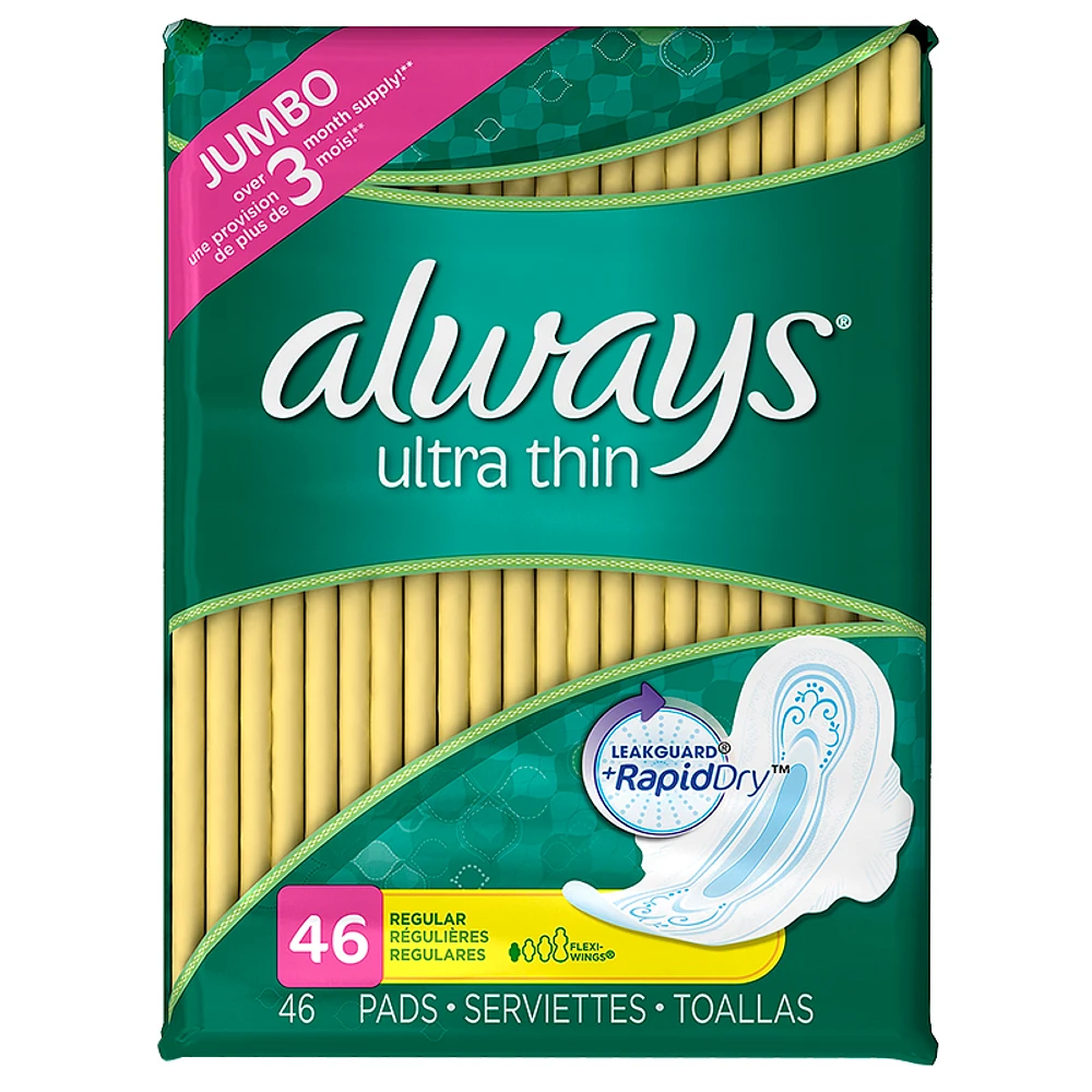 Always Ultra Thin Pads - Regular - 46's