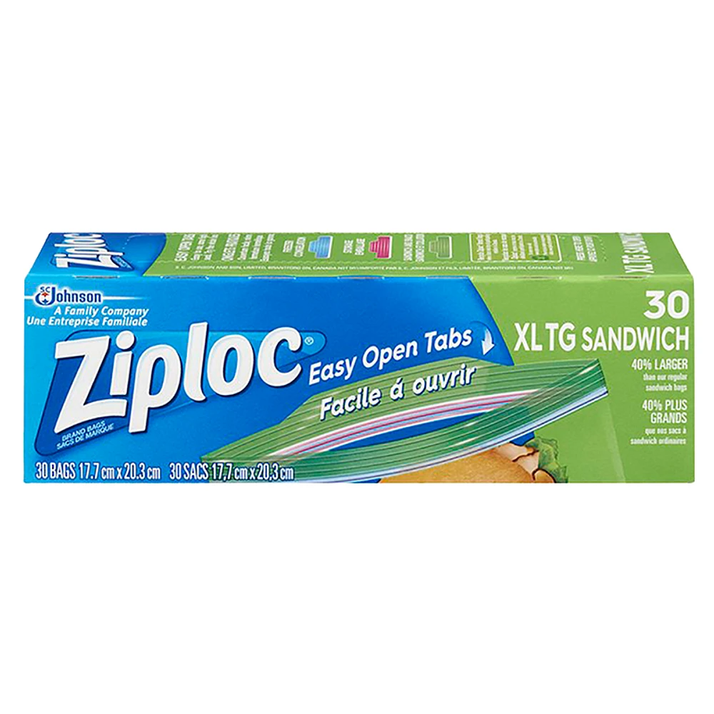 Ziploc Sandwich Bags Extra Large - 30s