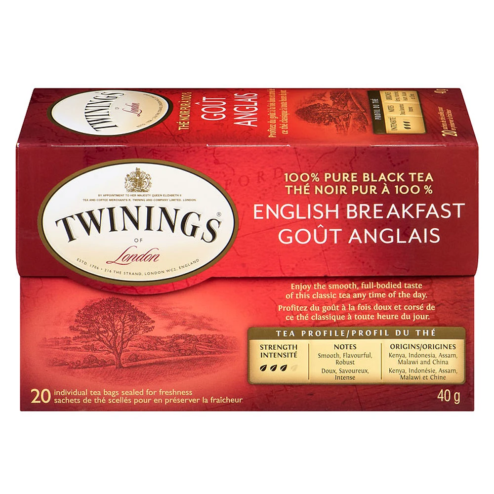 Twinings Tea - English Breakfast - 20s