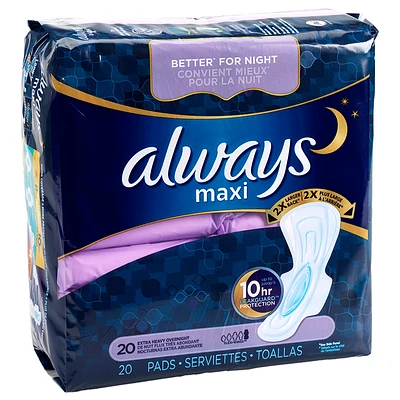 Always Maxi Overnight - Extra Heavy - 20s