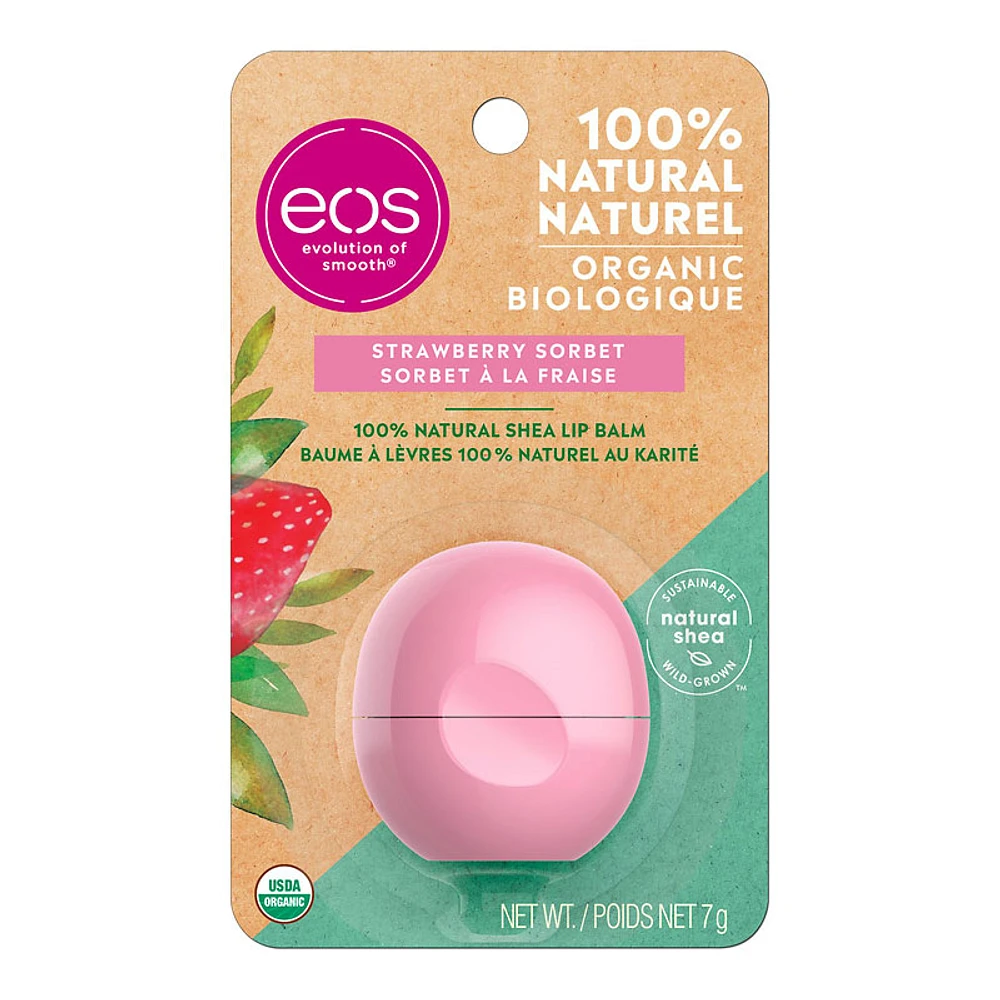 eos Lip Balm - Strawberry Sorbet - 7g