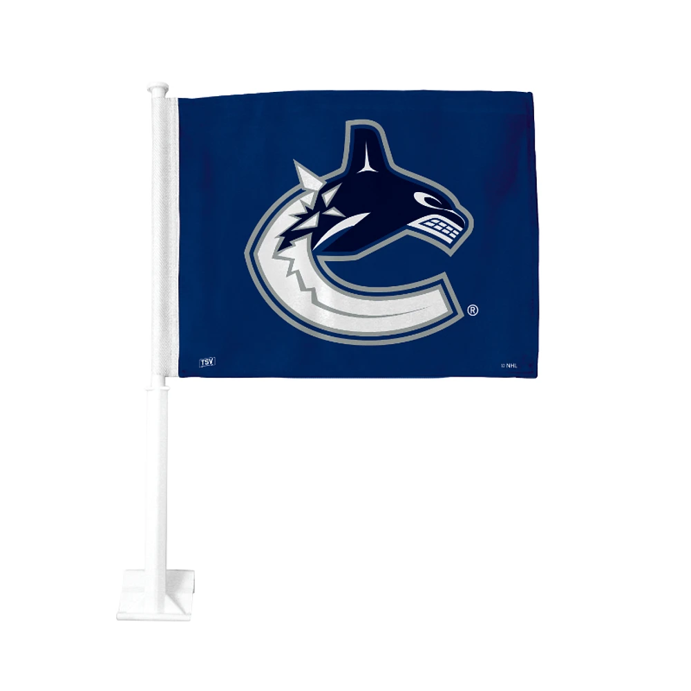 NHL Canucks Car Flag - 1 Sided