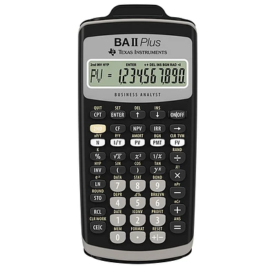 Texas Instruments Business/Financial Calculator - BAIIPLUS