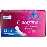 Carefree Acti-Fresh Body Shape Pantyliners - Extra Long - 93s