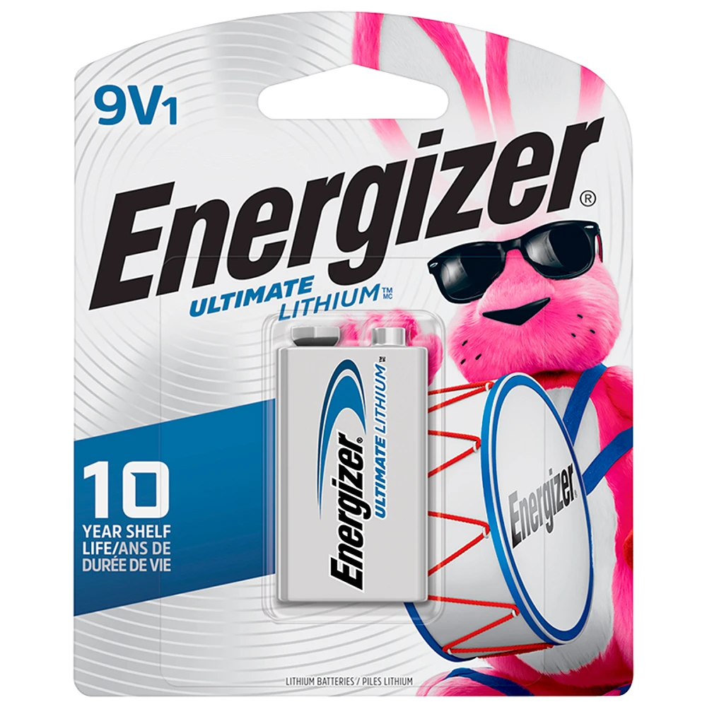 Energizer Ultimate Lithium 9V Battery - L522BP