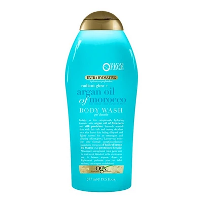 OGX Extra Hydrating Radiant Glow + Argan Oil Of Morocco Body Wash - 577ml