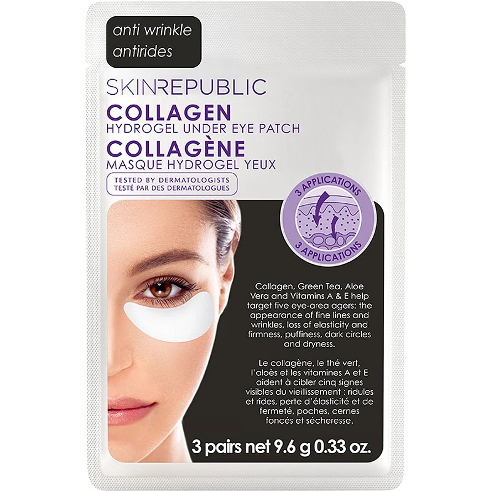 Skin Republic Collagen Hydrogel Under Eye Patch - 3 pairs