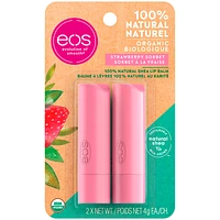 eos Lip Balm - Strawberry Sorbet - 2 x 4g