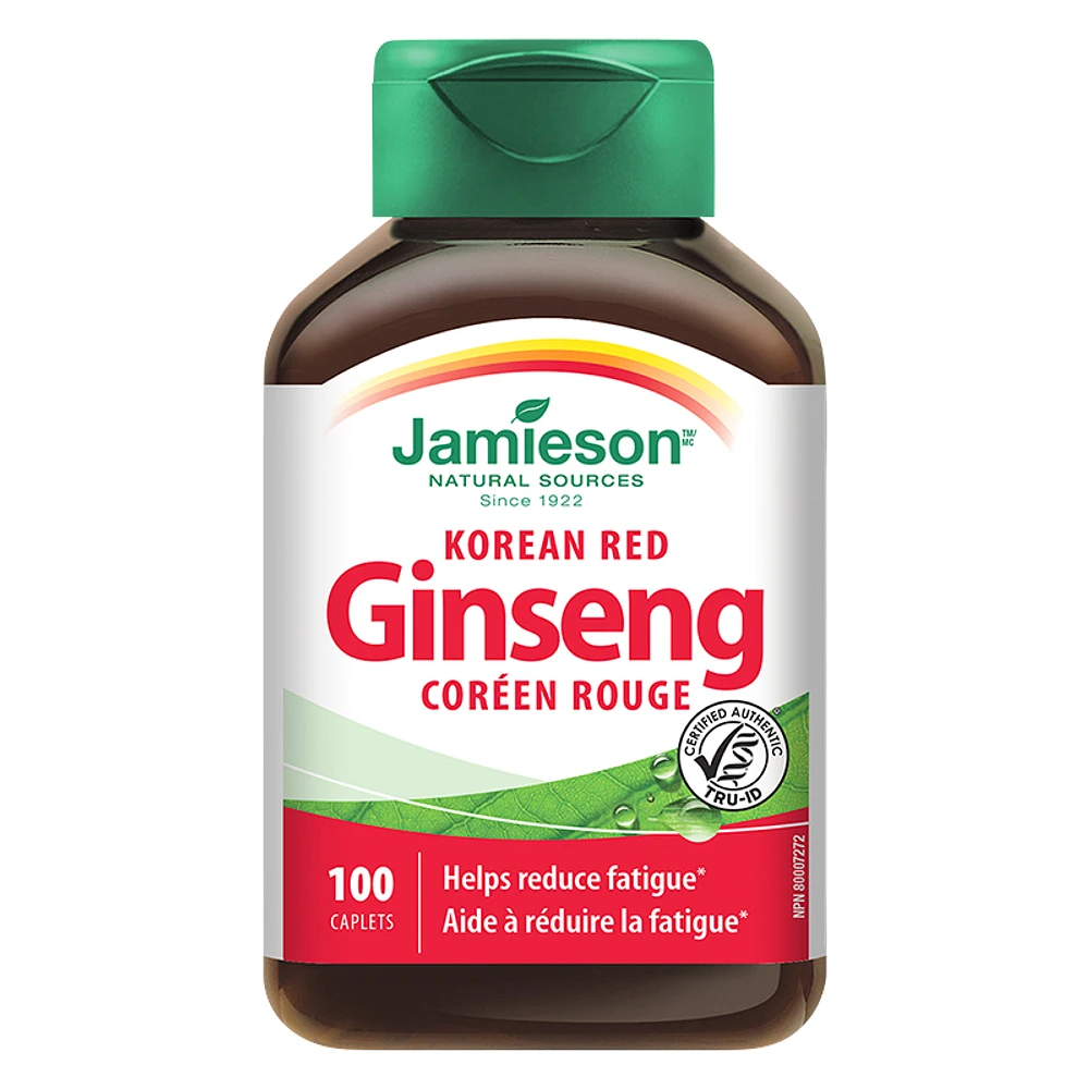 Jamieson Korean Red Ginseng - 55mg - 100 caplets