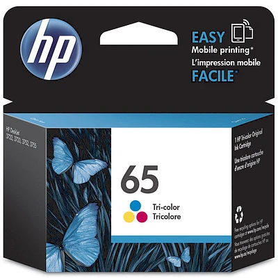 HP 65 Ink Cartridge - Tri Colour - N9K01AN#140