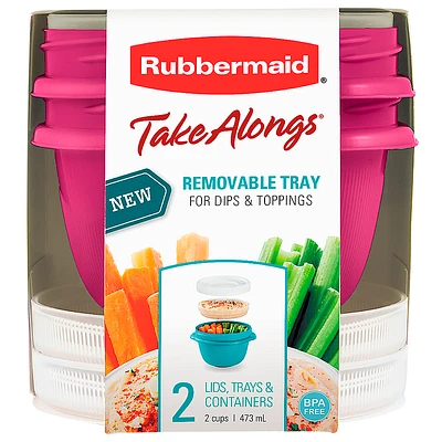 Rubbermaid TakeAlongs - Breakfast - 2 x 470ml - Assorted