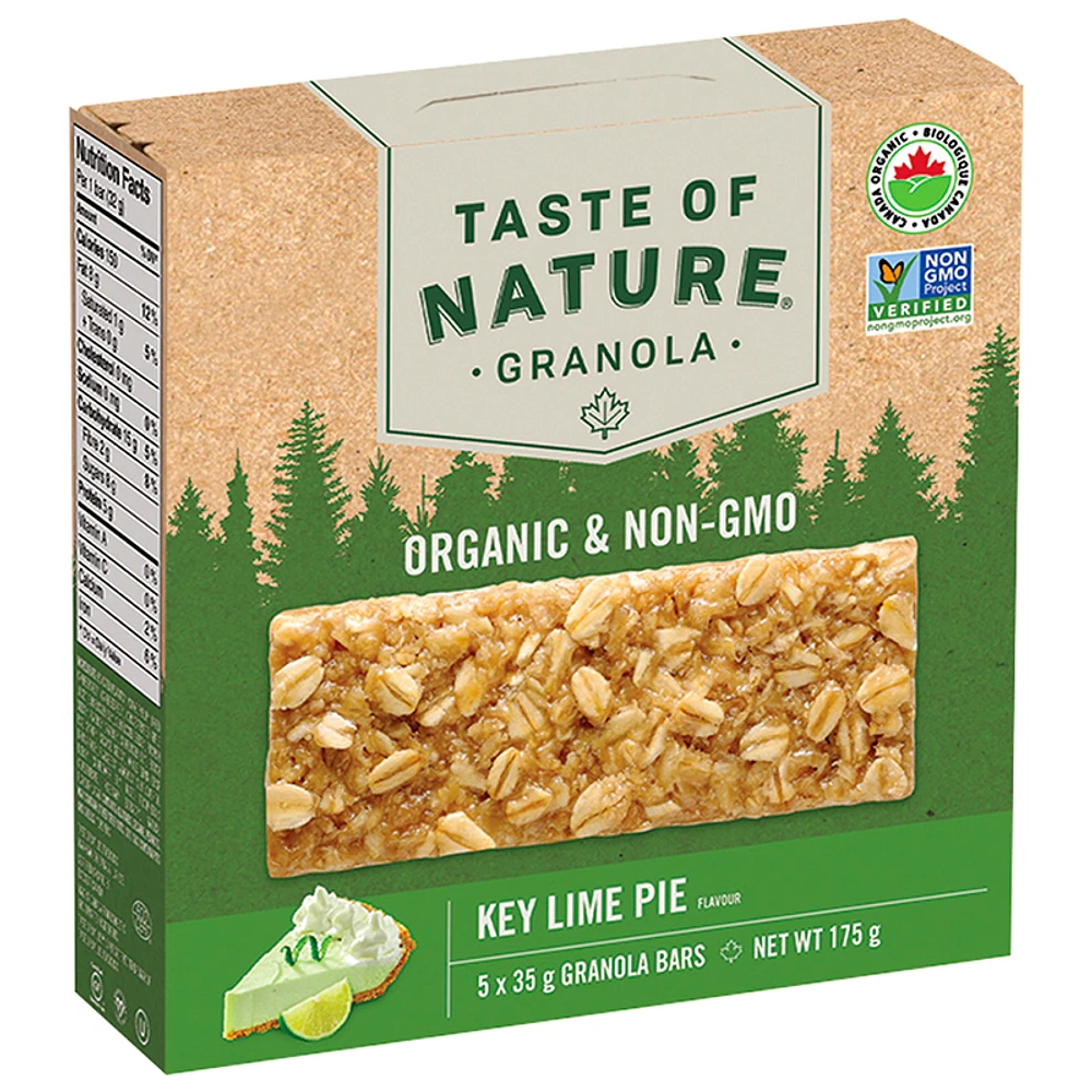 Taste Of Nature Granola Bar - Key Lime Pie - 5 x 35g