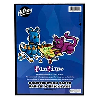 Hilroy Funtime Construction Paper Pad - 9 x 12 inch - 96 sheets