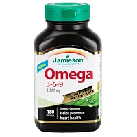 Jamieson Omega 3-6-9 - 1,200 mg - 180s