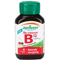 Jamieson 5x Stronger B12 - 5,000 mcg - 45s