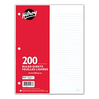 Hilroy Looseleaf Ruled Refill Paper - 200 sheets