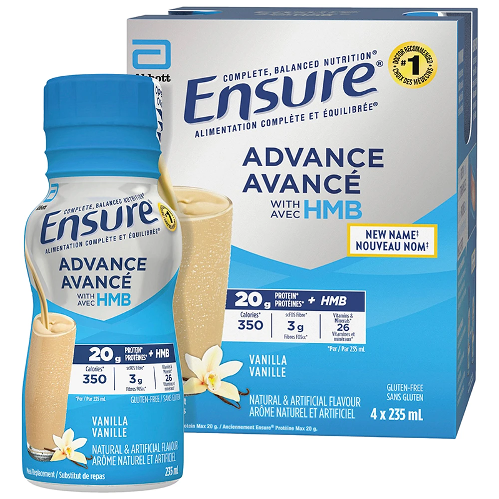 Ensure Advance Nutritional Drink - Vanilla - 4 x 235ml