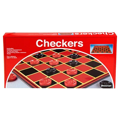 Red Box Checkers Boardgame