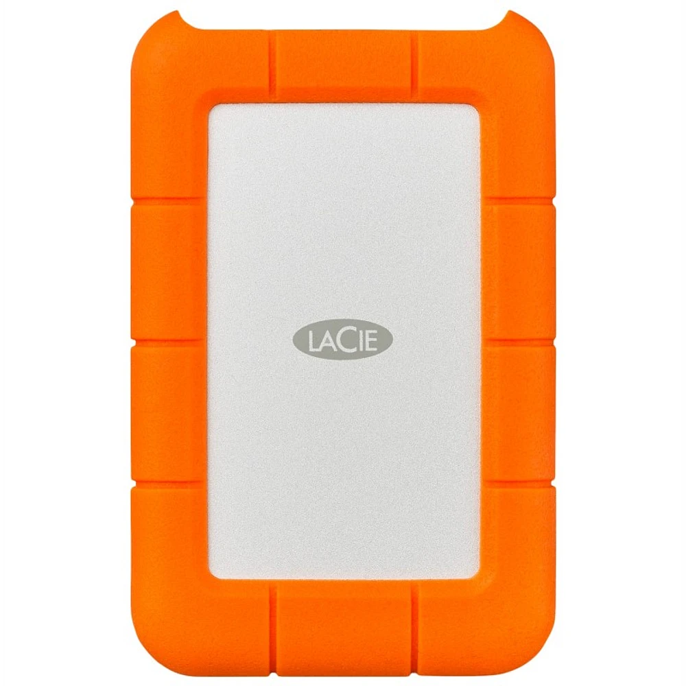 LaCie Rugged Mini 2TB USB3.0 External Hard Drive Portable - Orange