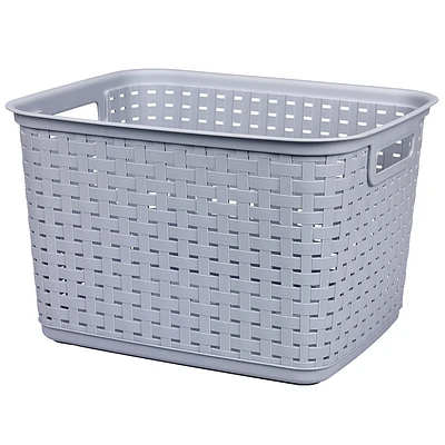 Sterilite Tall Weave Basket - Cement