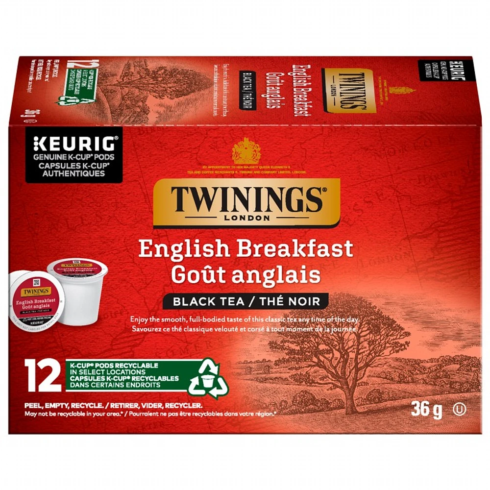 K-Cup Twinings English Breakfast - 12pk