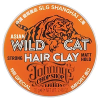 Johnny's Chopshop Asian Wild Cat Hair Clay - Strong Matt Hold - 70g