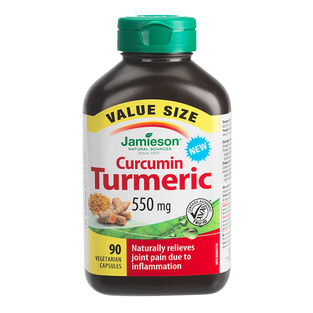 Jamieson Curcumin Turmeric - 550mg - 90s