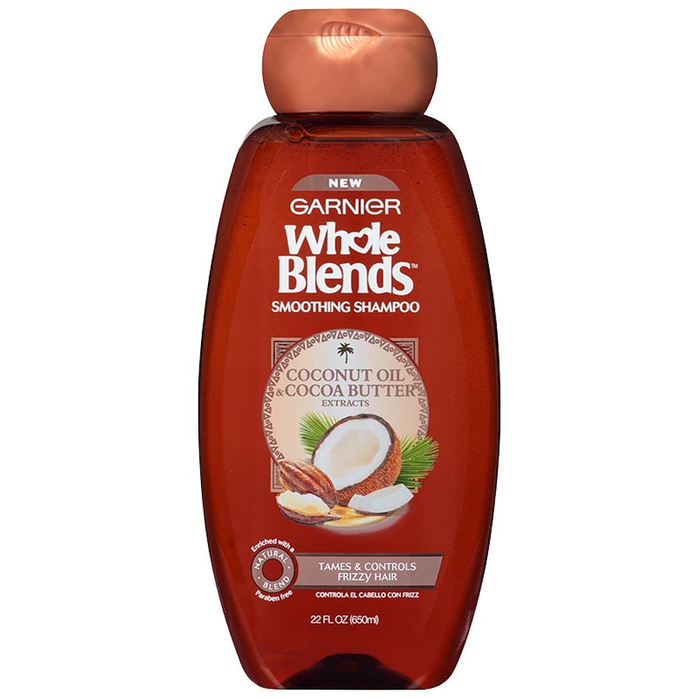 Garnier Whole Blends Smoothing Shampoo - Coconut Oil & Coconut Butter - 650ml