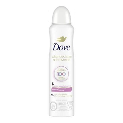 Dove Advanced Care Antiperspirant - Invisible Clear Finish - 107g