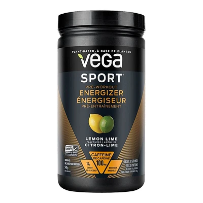 Vega Sport Pre-Workout Energizer Drink Mix - Lemon Lime - 540g