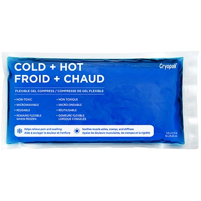 Cryopak Cold + Hot Flexible Gel Compress - 5.5 x 11.5inch