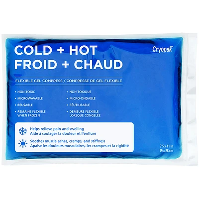Cryopak Cold + Hot Flexible Gel Compress - 7.5 x 11inch