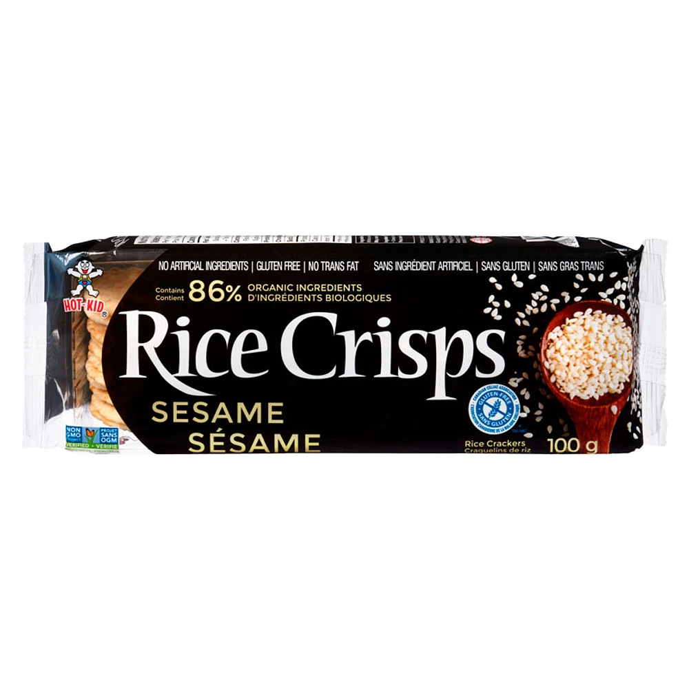 Hot Kid Rice Crisps - Sesame - 100g