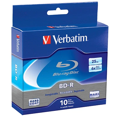 Verbatim BD-R 25GB 6x - 10 pack