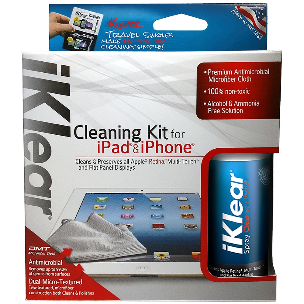 iKlear Travel Cleaning Kit For iPhone & iPad - 2 oz. - IK-IPAD