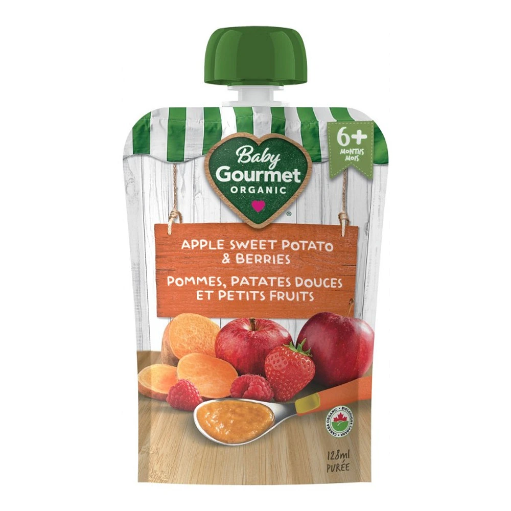 Baby Gourmet Baby Food - Apple Sweet Potato & Berries - 128ml