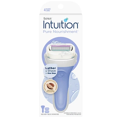 Schick Intuition Pure Nourishment Razor - Coconut Milk & Almond Oil