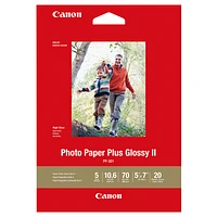 Canon Glossy Photo Paper Plus II - 5 x 7inch - 20 Sheets - 1432C002