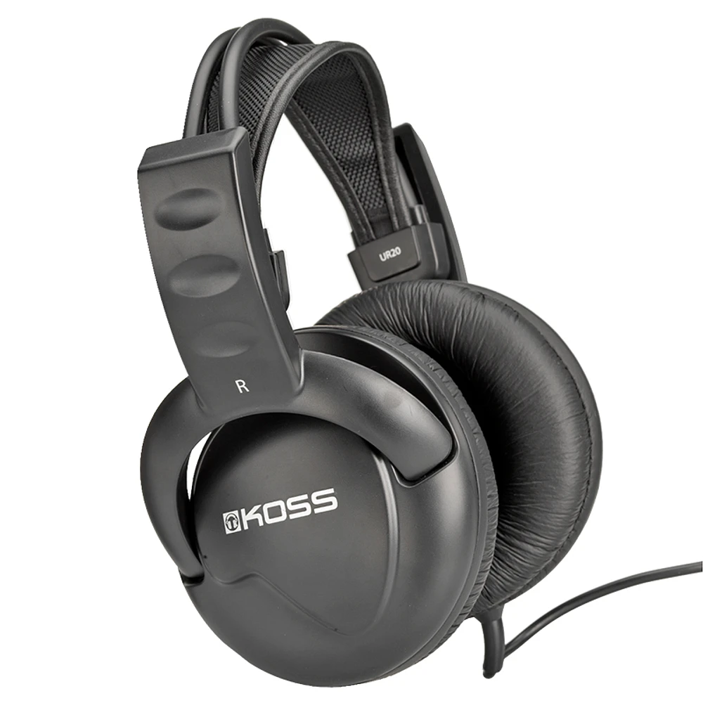 Koss UR20 Wired Over-Ear Headphones - Black - UR20 WB RW