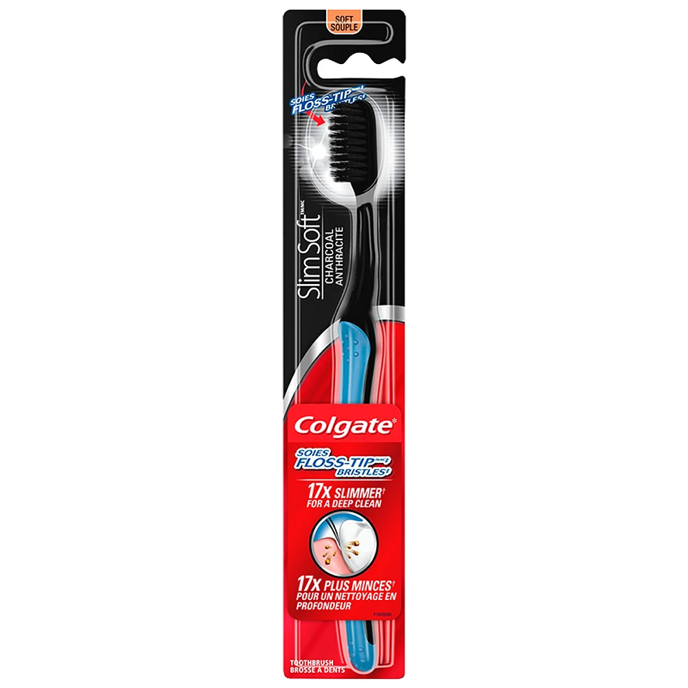 Colgate SlimSoft Charcoal Toothbrush - Soft