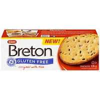 Breton Gluten Free Crackers - Original with Flax - 135g