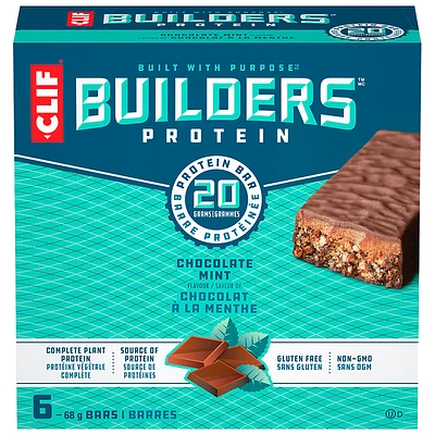 Clif Builders Chocolate Mint - Protein bar - 6 x 68g