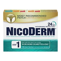 Nicoderm Stop Smoking System STEP 1 - 21mg - 14s