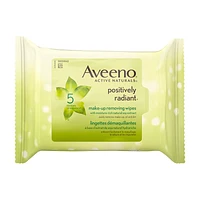 Aveeno Active Naturals Positively Radiant Make Up Removing Wipes - 25's