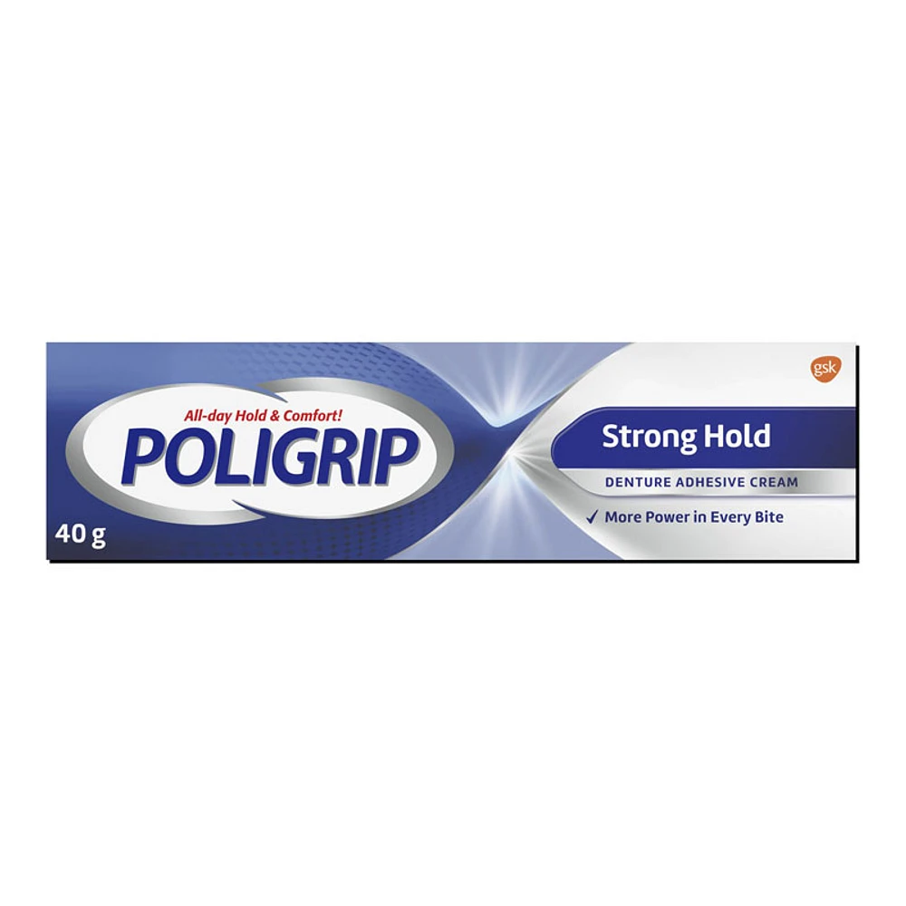 Poligrip Strong Hold Denture Adhesive Cream